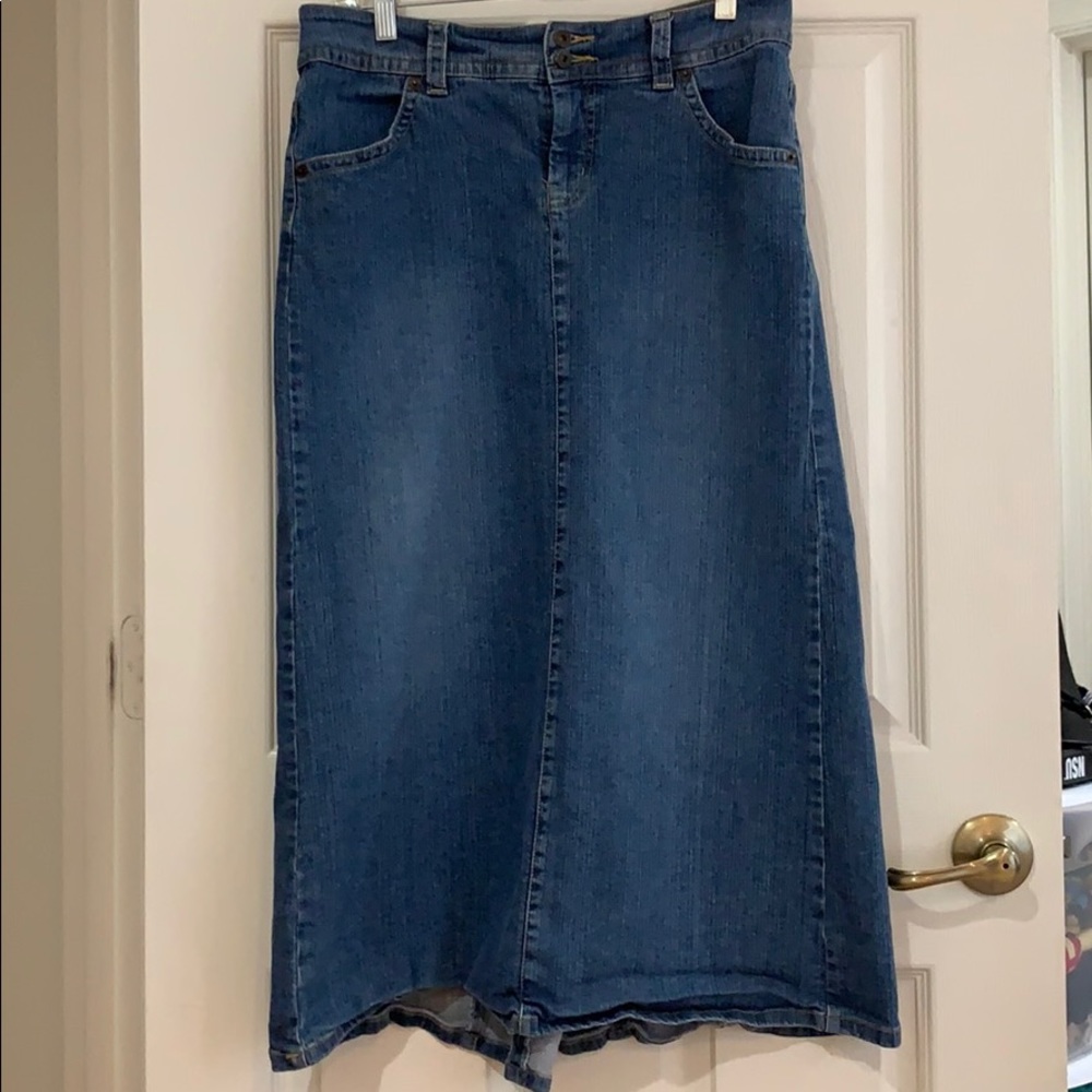 ANKLE LENGTH JEAN SKIRT